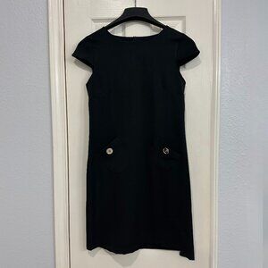 True Envy Black Dress with Pockets and Buttons Size 6